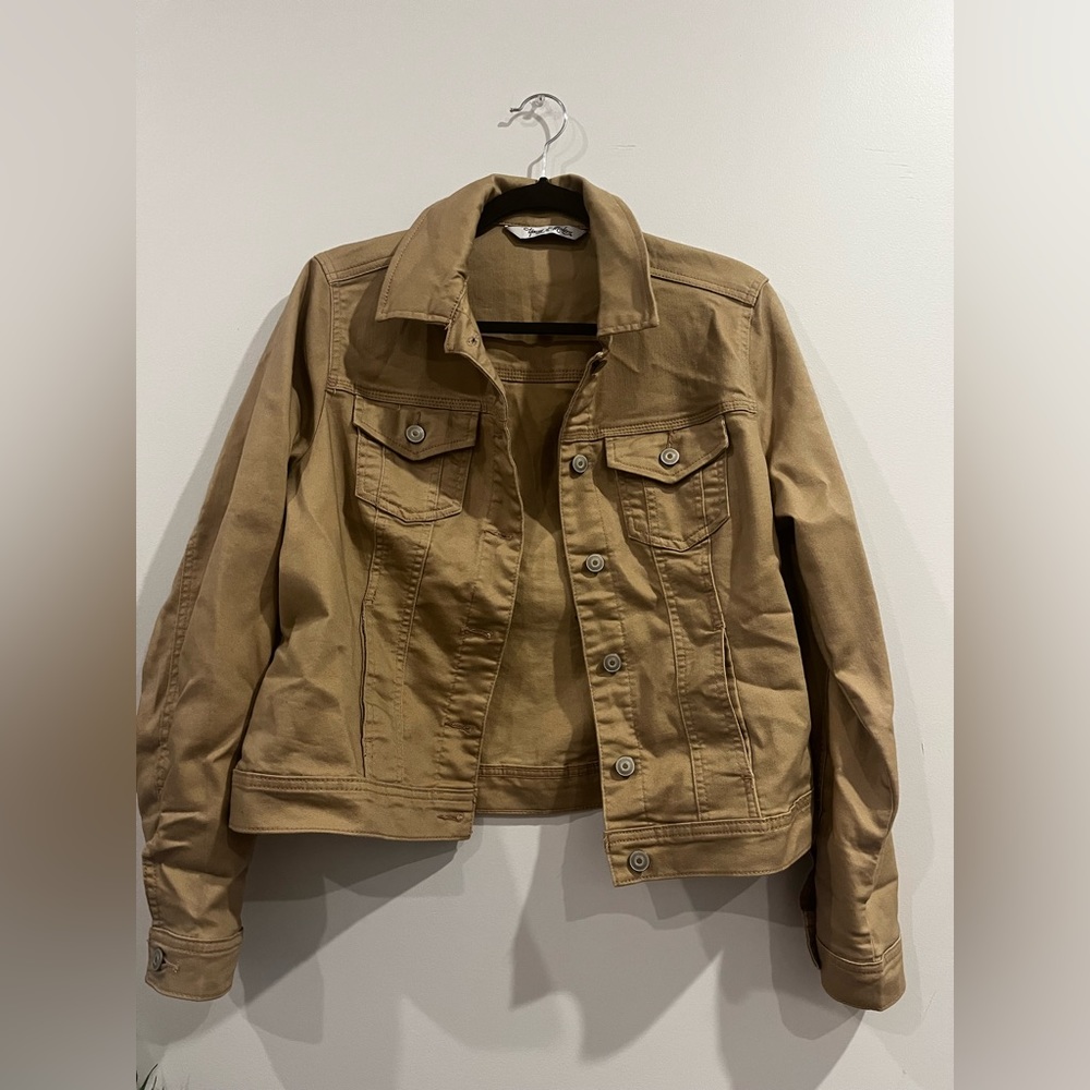 Khaki Jean Jacket. Size M